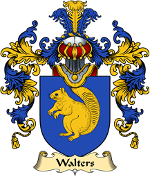 Welsh Family Coat of Arms (v.25) Walters (of Piercefield, St Arvans, Monmouthshire)
