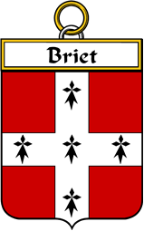 French Coat of Arms Badge for Briet
