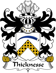 Welsh Coat of Arms for Thicknesse (of Beaumaris, Anglesey)