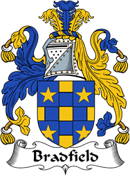 English Coat of Arms for the family Bradfield