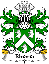 Welsh Coat of Arms for Rhidrid (FLAIDD-of Penllyn, Merionethshire)