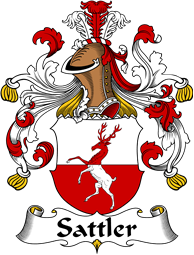 German Wappen Coat of Arms for Sattler