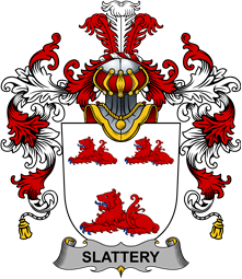 Irish Family Coat of Arms (v.25b) Slattery or O