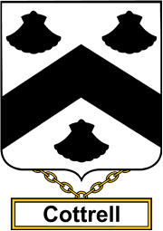 English Coat of Arms Shield Badge for Cottrell