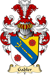 v.23 Coat of Family Arms from Germany for Gabler