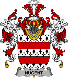 Irish Family Coat of Arms (v.25b) Nugent