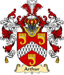 Irish Family Coat of Arms (v.25a) Arthur