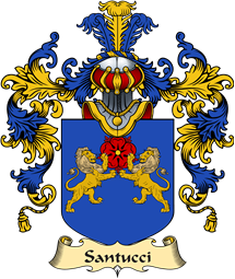 Italian Family Coat of Arms (v.25a) Santucci