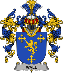 Irish Family Coat of Arms (v.25b) Wall