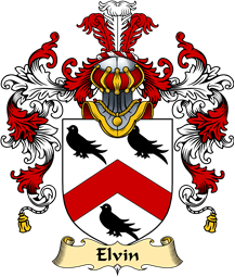 English Family Coat of Arms (v.25) Elvin or Elwin