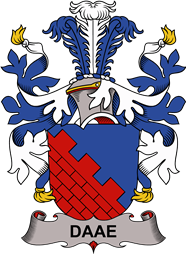 Coat of arms used by the Danish family Daae