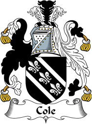 English Coat of Arms for the family Cole