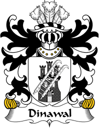 Welsh Coat of Arms for Dinawal (Descended from Tydwal Gloff)