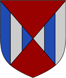 Per Saltire Paly