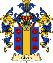 Italian Family Coat of Arms (v.25a) Ghetti