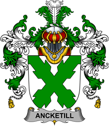 Irish Family Coat of Arms (v.25b) Ancketill