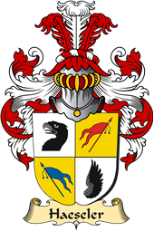 v.23 Coat of Family Arms from Germany for Haeseler