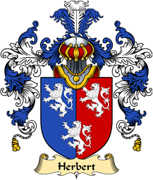 Welsh Family Coat of Arms (v.25) Herbert (1st Earl of Pembrokeshire)