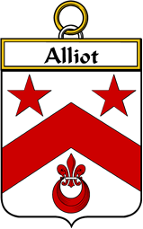 French Coat of Arms Badge for Alliot