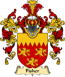 English Family Coat of Arms (v.25) Fisher