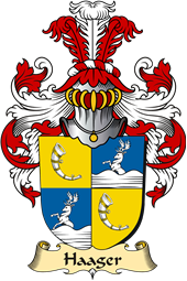 v.23 Coat of Family Arms from Germany for Haager