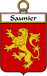 French Coat of Arms Badge for Saunier