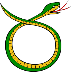 Serpent Bowed Embowed, the Head Debruised