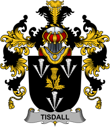 Irish Family Coat of Arms (v.25b) Tisdall or Tisdale