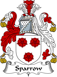 English Coat of Arms for the family Sparrow
