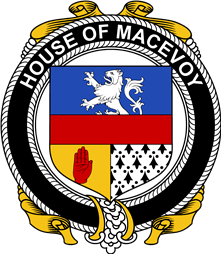 Irish Coat of Arms Badge for the MACEVOY family