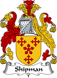 English Coat of Arms for the family Shipman or Shipham