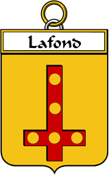 French Coat of Arms Badge for Lafond