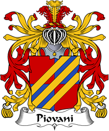 Italian Coat of Arms for Piovani