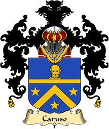 Italian Family Coat of Arms (v.25a) Caruso