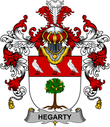 Irish Family Coat of Arms (v.25b) Hegarty or O