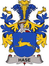 Coat of arms used by the Danish family Hase