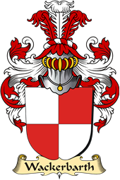 v.23 Coat of Family Arms from Germany for Wackerbarth