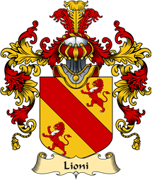 Italian Family Coat of Arms (v.25a) Lioni
