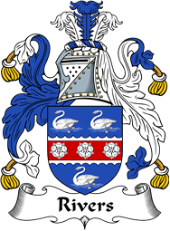 English Coat of Arms for the family Rivers II