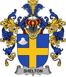 Irish Family Coat of Arms (v.25b) Shelton