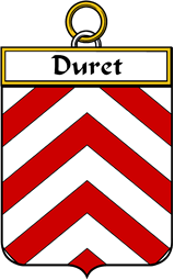 French Coat of Arms Badge for Duret