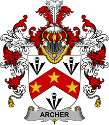 Irish Family Coat of Arms (v.25b) Archer