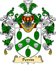 English Family Coat of Arms (v.25) Perrin
