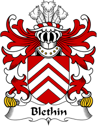 Welsh Coat of Arms for Blethin (of Shirenewton, Monmouthshire)