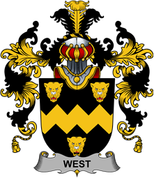 Irish Family Coat of Arms (v.25b) West