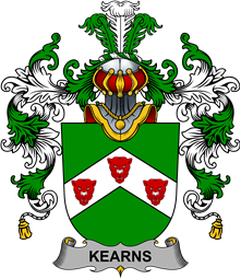 Irish Family Coat of Arms (v.25b) Kearns or O