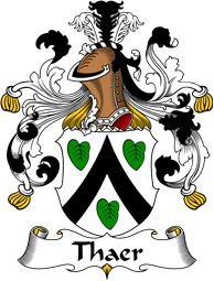 German Wappen Coat of Arms for Thaer