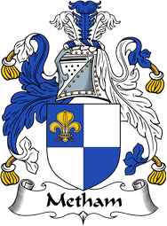 English Coat of Arms for the family Metham