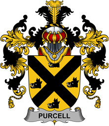 Irish Family Coat of Arms (v.25b) Purcell
