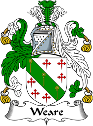 English Coat of Arms for the family Weare
